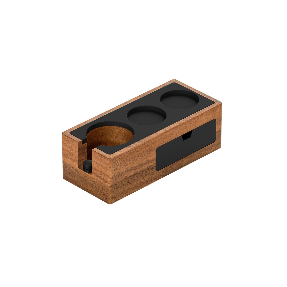 MHW-3BOMBER CH6622 walnut holder, removable slot insert removed; single holder alternative setup