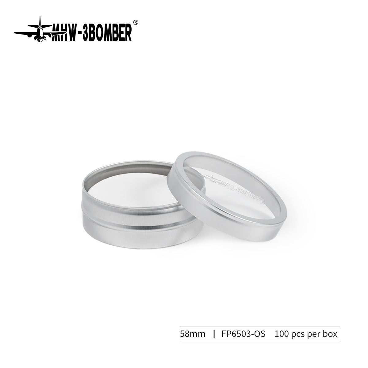 MHW-3BOMBER FP6503 58 mm espresso filter paper, pack of 100 pieces.
