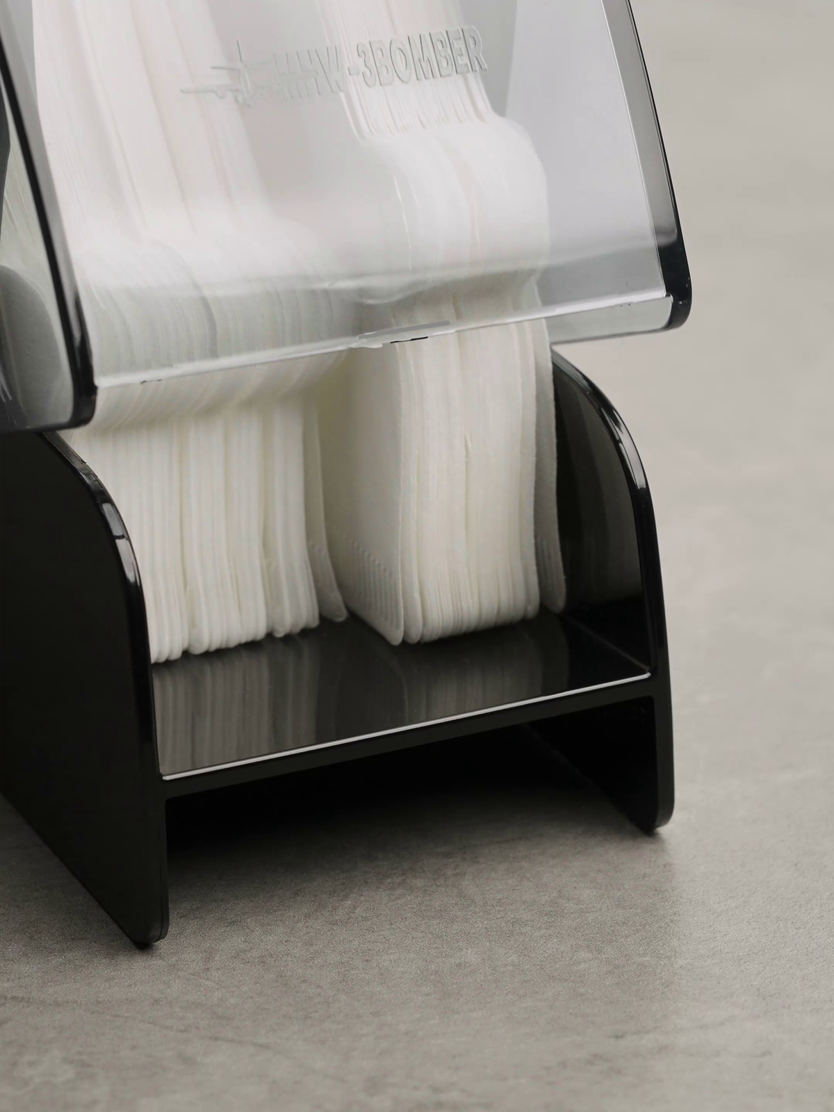 MHW-3BOMBER FH5970B black Snail filter-paper holder with its clear cover open