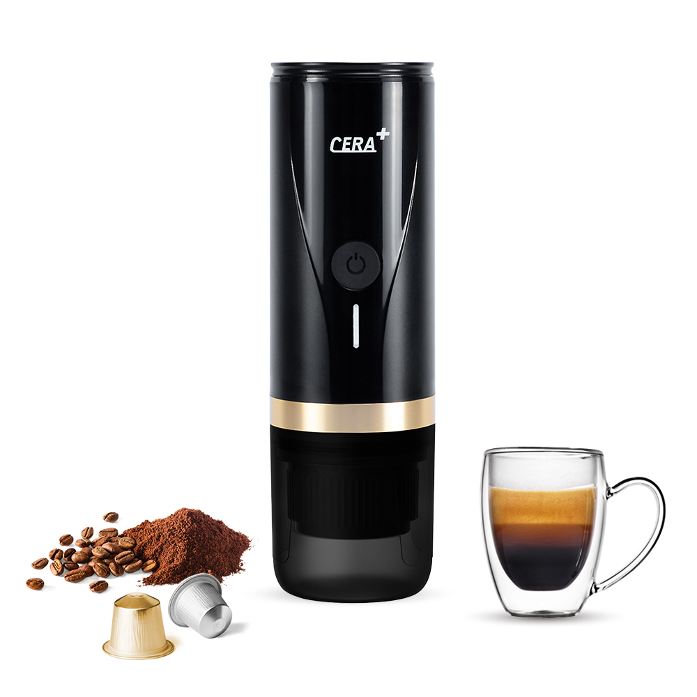 Black CERA+ PCM02 with a freshly extracted espresso