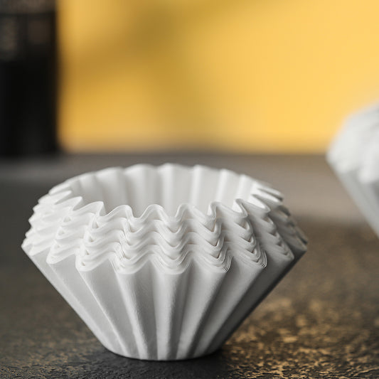FP5457 cake-shaped paper coffee filter, 155 format