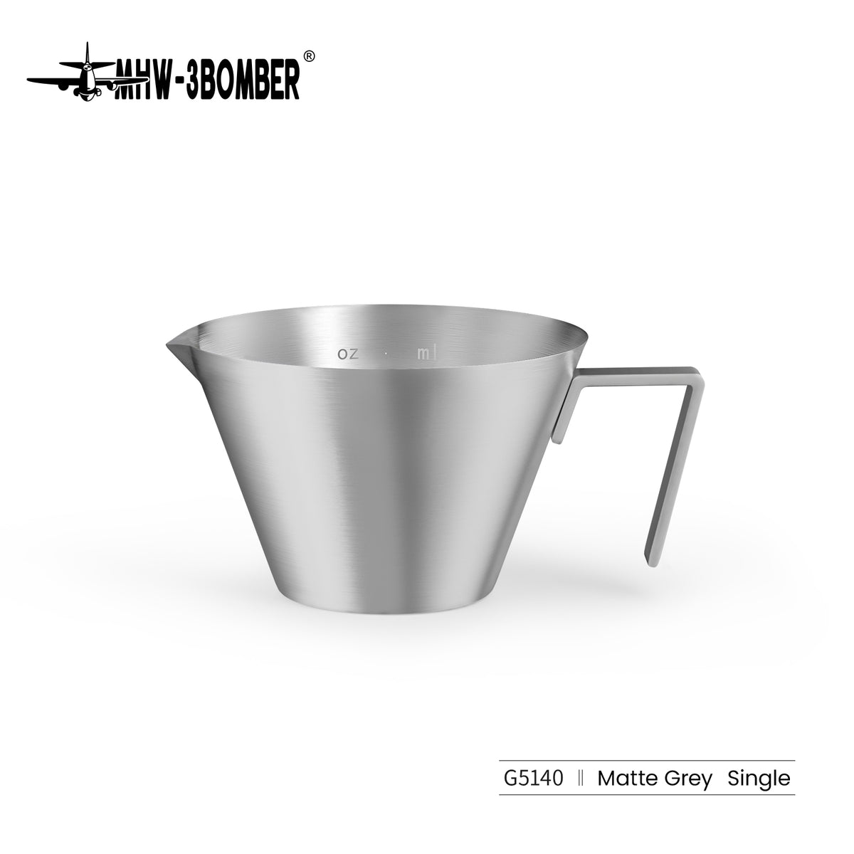G5140 satin-finish single-spout 100 ml measuring cup