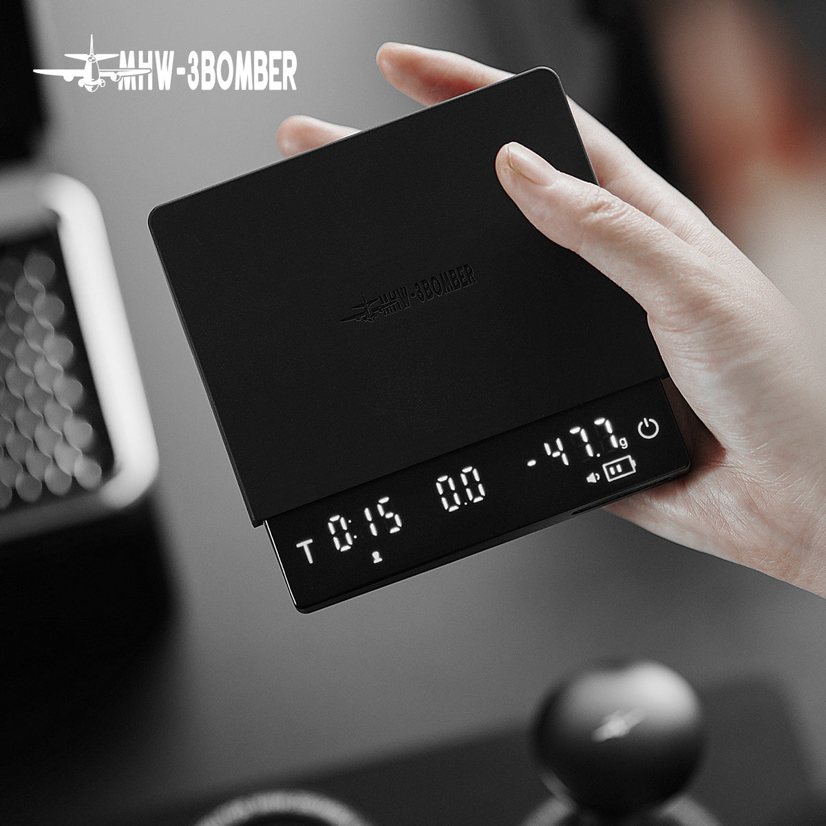 MHW-3BOMBER Cube Coffee Scale 3.0 family handheld product view