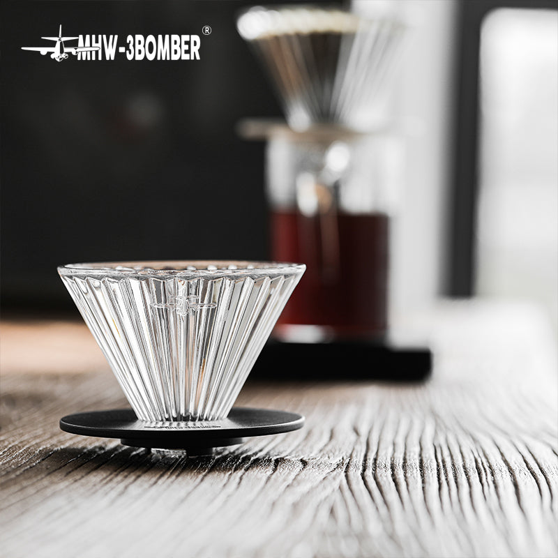 MHW-3BOMBER Elf Glass Dripper, product close-up
