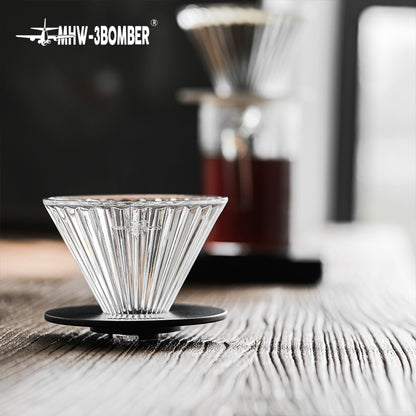 MHW-3BOMBER Elf Glass Dripper, product close-up