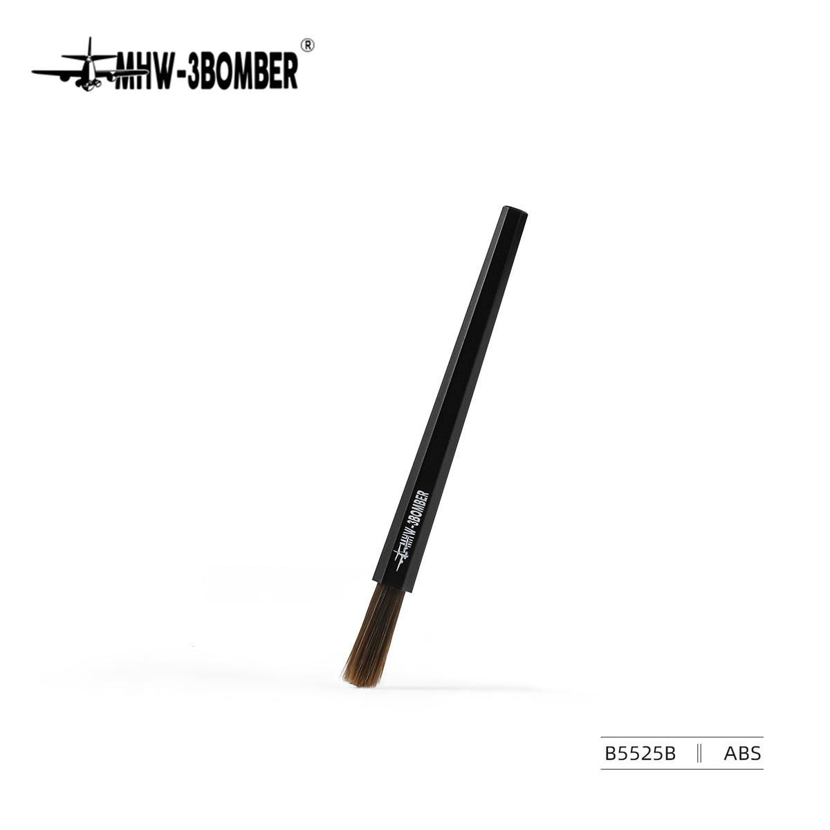 MHW-3BOMBER B5525B black ABS pen brush, product view