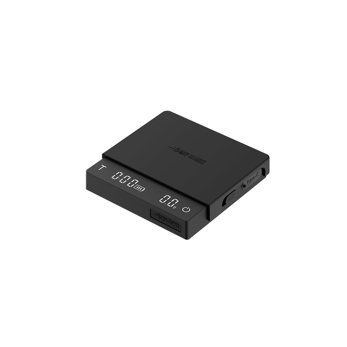 MHW-3BOMBER Cube Coffee Scale 3.0 Micro in black, isolated product view (SKU ES5788B).
