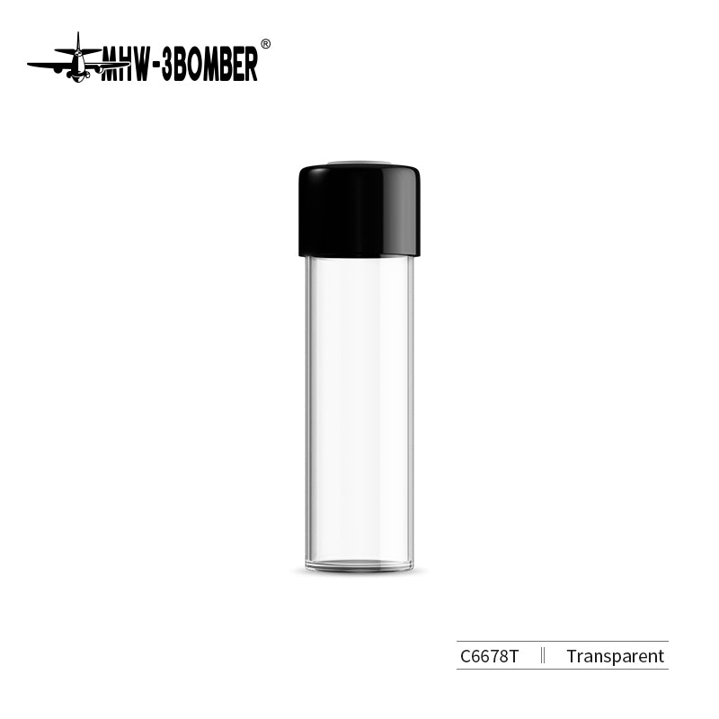 C6678T clear single coffee bean bottle, studio view