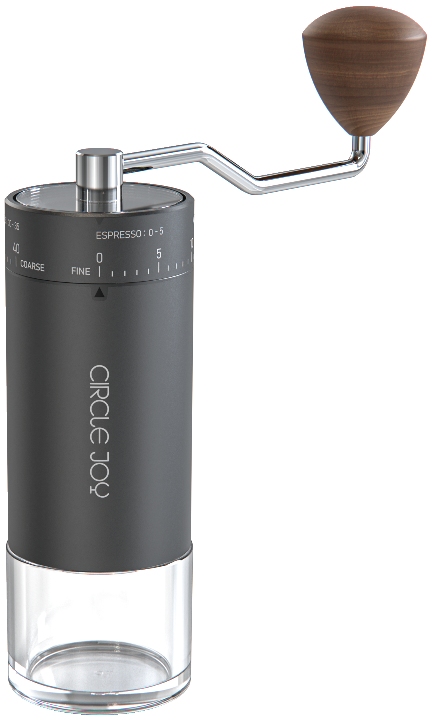 Circle Joy CJ-SMDJ04 manual coffee grinder, black finish