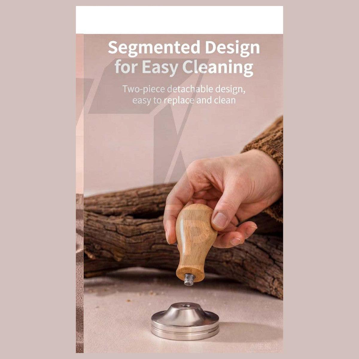 CLITON espresso tamper removable component cleaning view