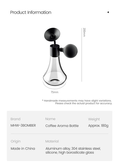 Coffee Aroma Bottle product diagram and supplier-stated product information