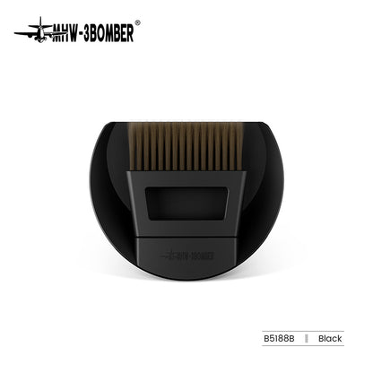 MHW-3BOMBER B5188B coffee bar brush, black, labeled product view