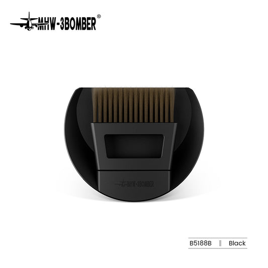 MHW-3BOMBER B5188B coffee bar brush, black, labeled product view