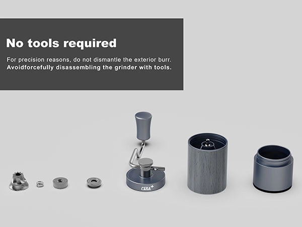 CERA+ CG01 grinder components