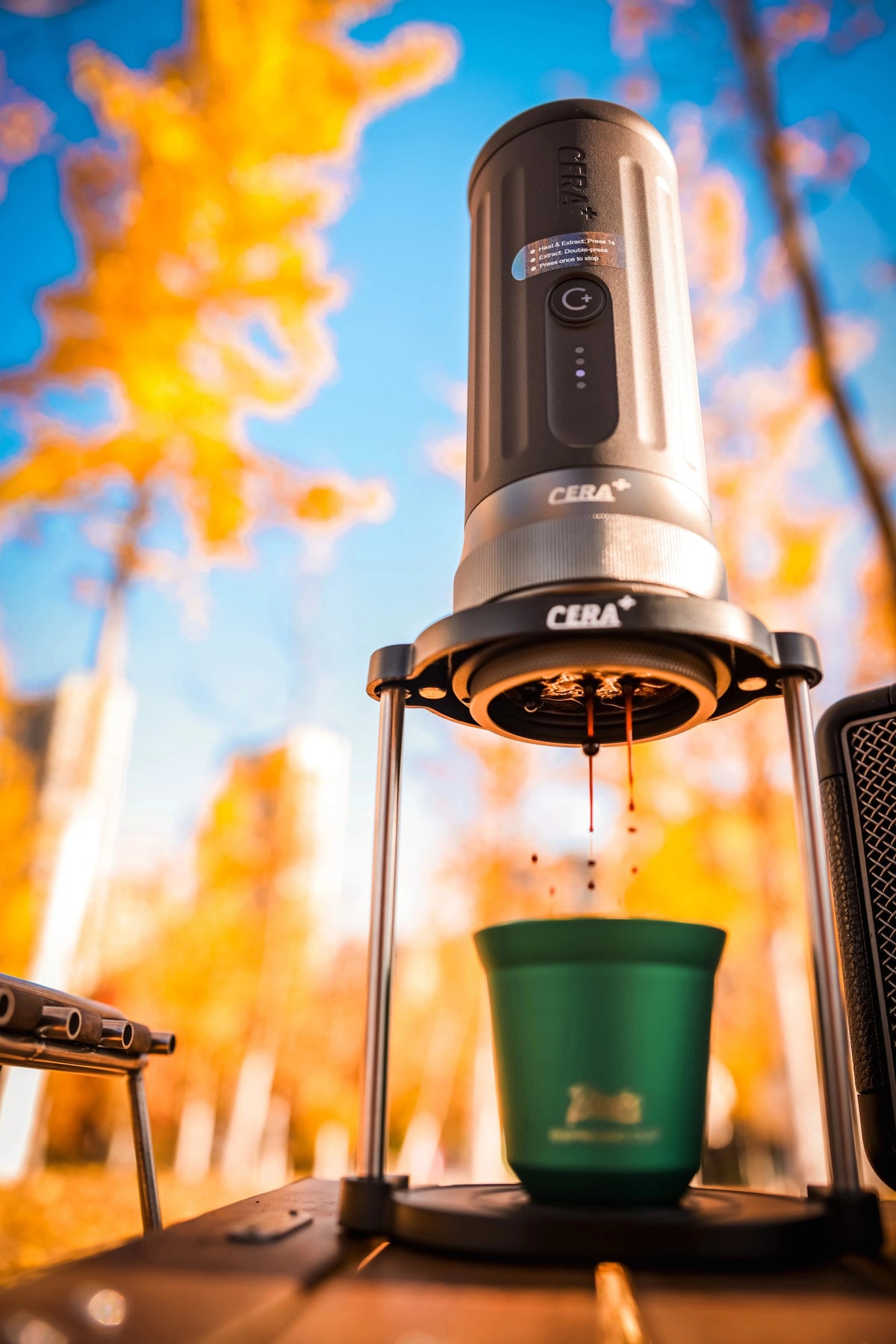 CERA+ PCM03S-MAX outdoor coffee scene
