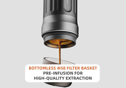 CERA+ PCM03S-MAX espresso extraction view
