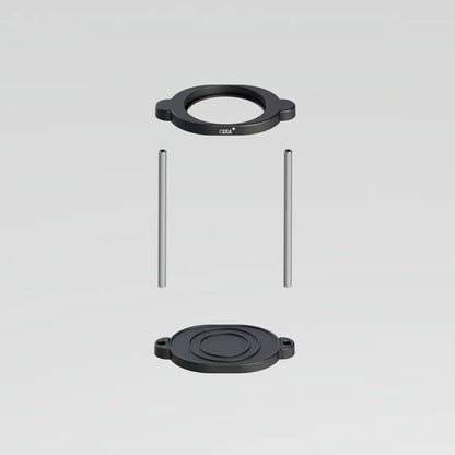 CERA+ SD01 coffee machine stand — separated assembly view