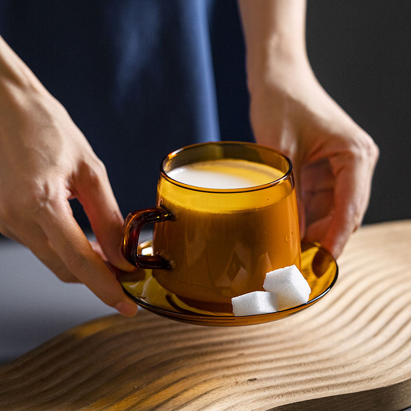 Circle Joy CJ-CF01 cup and saucer held together at a table; drink and props not included