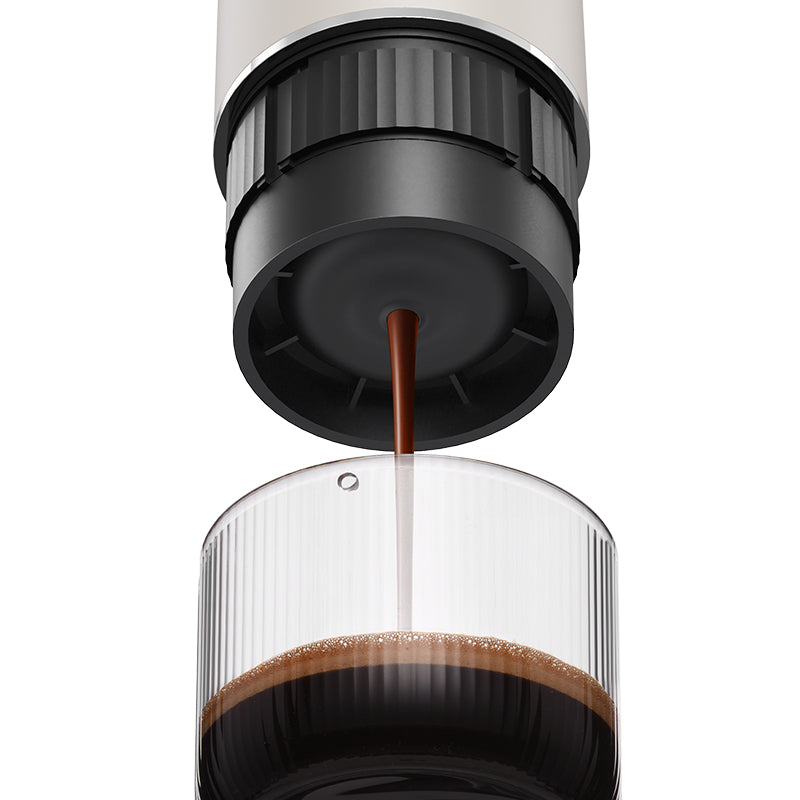 Circle Joy CJ-KFJ04 PLUS coffee outlet and cup close-up