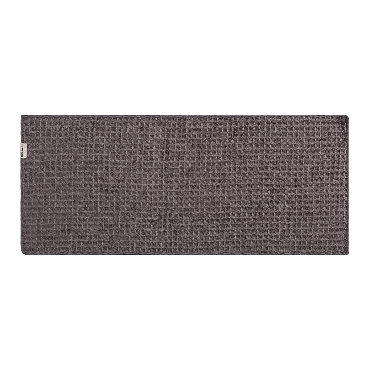 MHW-3BOMBER waffle barista towel, long dark-grey variant.