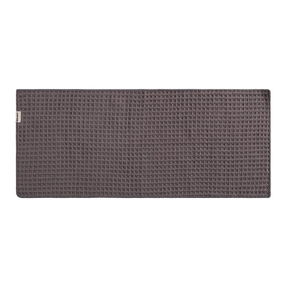MHW-3BOMBER waffle barista towel, long dark-grey variant.