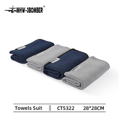 MHW-3BOMBER CT5322 four-piece barista towel set, original site main image; 28 x 28 cm