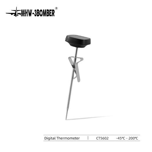 MHW-3BOMBER CT5602 digital thermometer with stainless probe and clip
