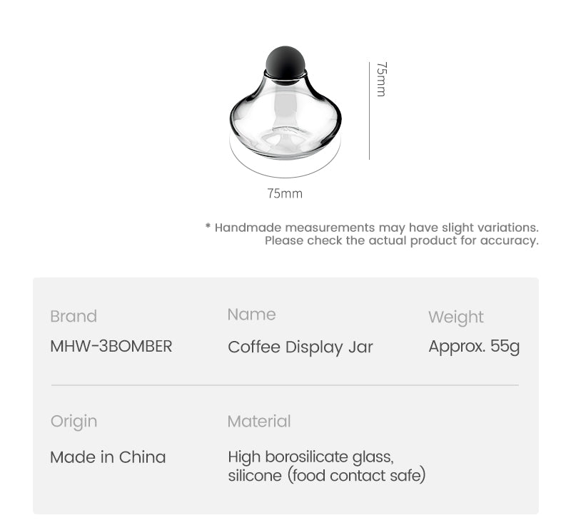Supplier product information image for MHW-3BOMBER Coffee Display Jar