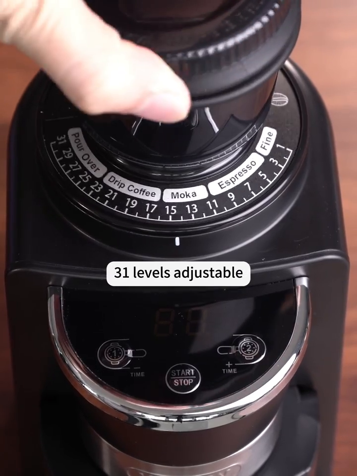 HiBREW G3A Black — adjusting the grind dial
