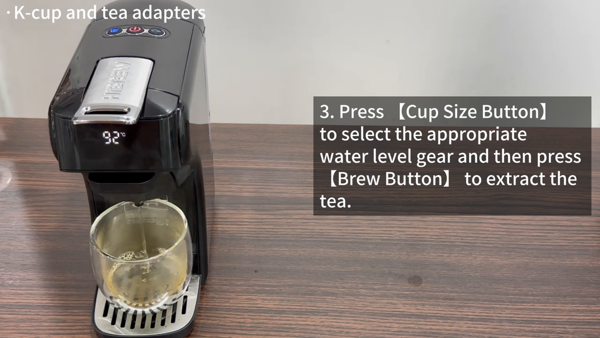 HiBREW H1B Black — tea preparation with exact black machine
