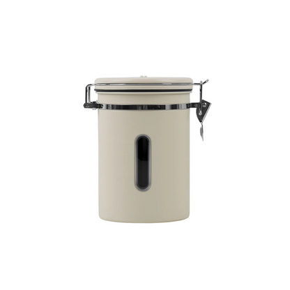 IKAPE Cream coffee bean storage canister — 900g coffee-bean capacity option. Scene beans and other equipment are not included.