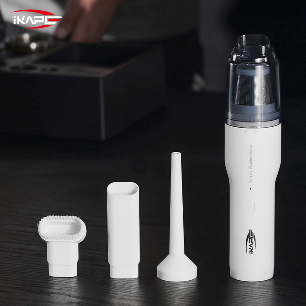 IKAPE White vacuum with cleaning attachments