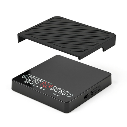 IKAPE SC35 black coffee scale and removable silicone mat