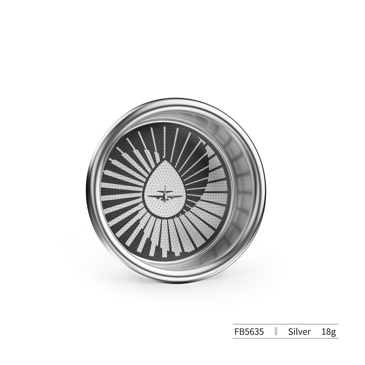 MHW-3BOMBER FB5635 JusBean filter basket, silver, listed 18 g