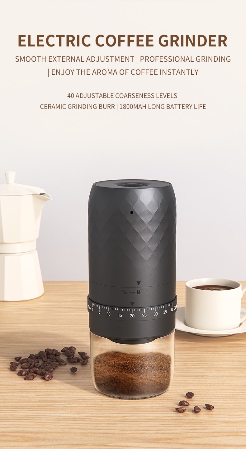 CLITON KMDJ-3AW manufacturer promotional countertop scene with coffee props