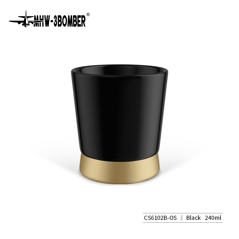 MHW-3BOMBER CERA Ceramic Cup CS6102B, 240 ml, black — SKU view