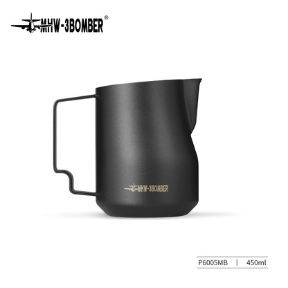 MHW-3BOMBER P6005MB Turbo Milk Pitcher, 450 ml, Matte black