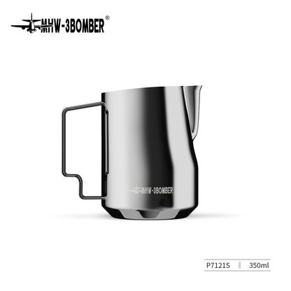 MHW-3BOMBER P7121S Turbo Milk Pitcher, 350 ml, Glossy stainless finish