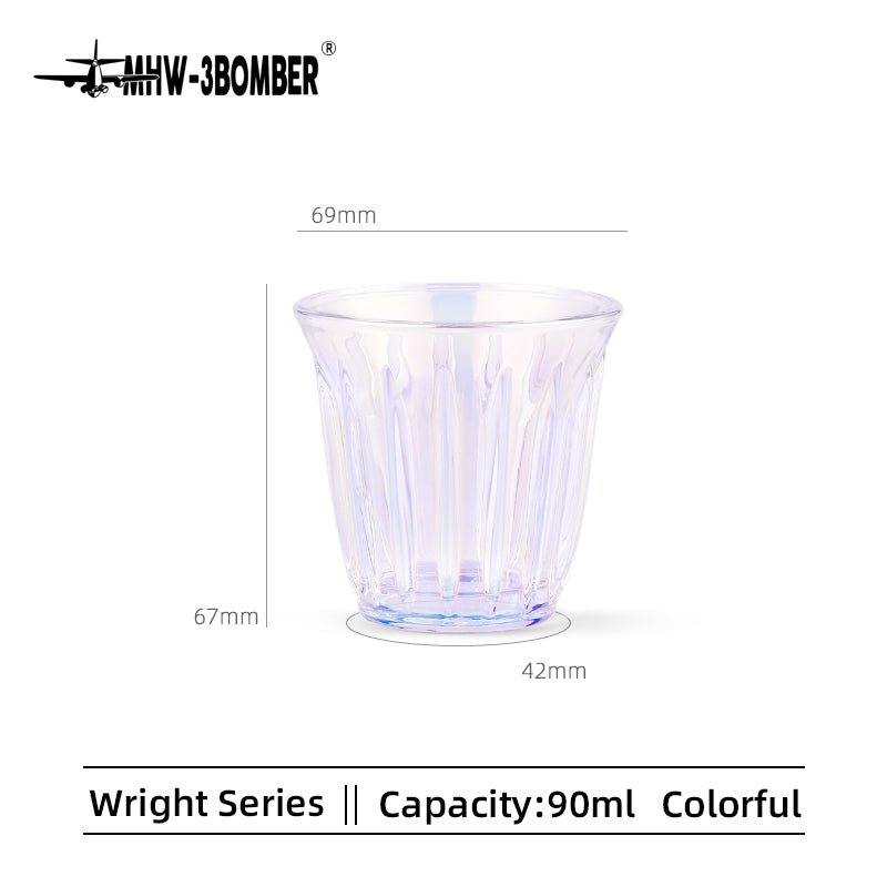 MHW-3BOMBER WRIGHT glass cup G5038, 90 ml, Aurora