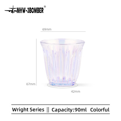 MHW-3BOMBER WRIGHT glass cup G5038, 90 ml, Aurora