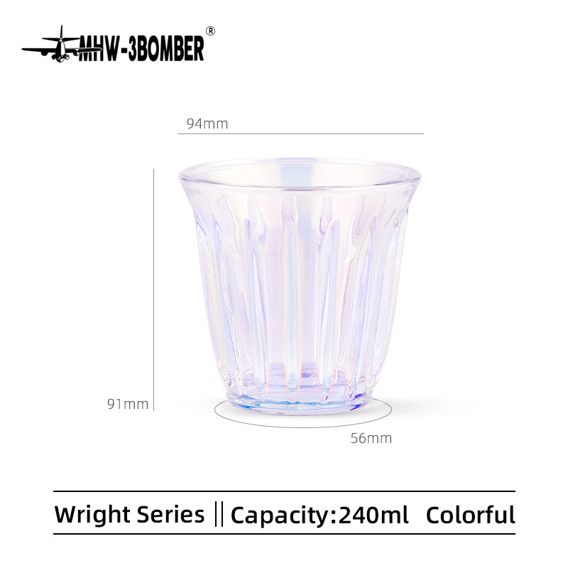 MHW-3BOMBER WRIGHT glass cup G5042, 240 ml, Aurora