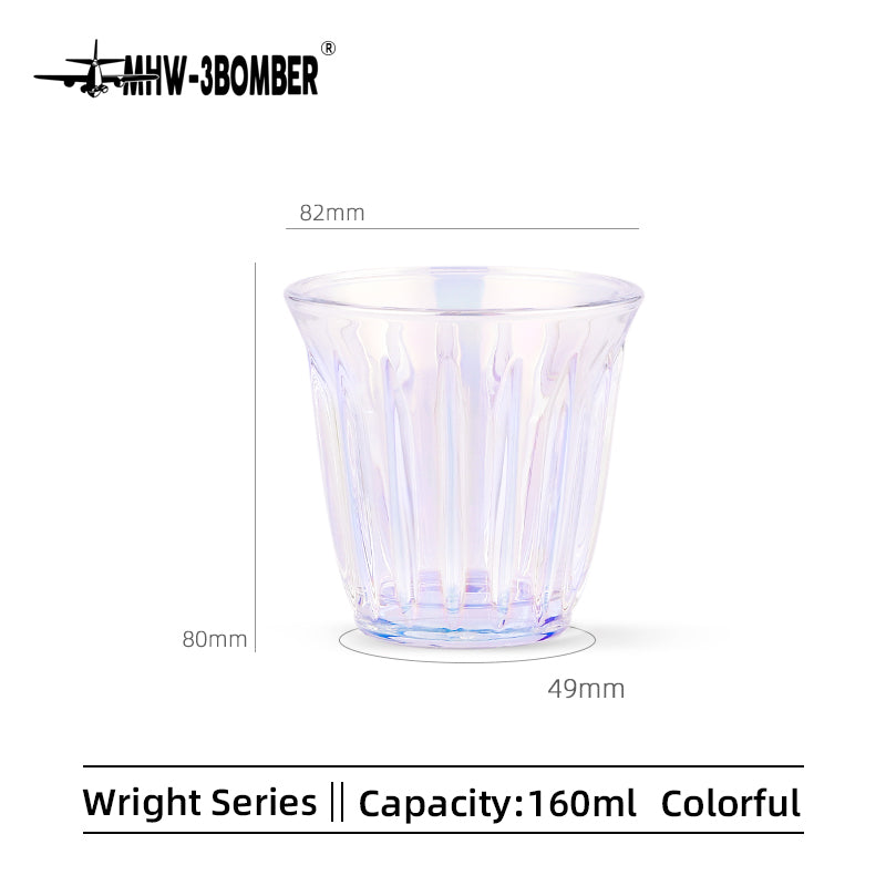 MHW-3BOMBER WRIGHT glass cup G5048, 160 ml, Aurora