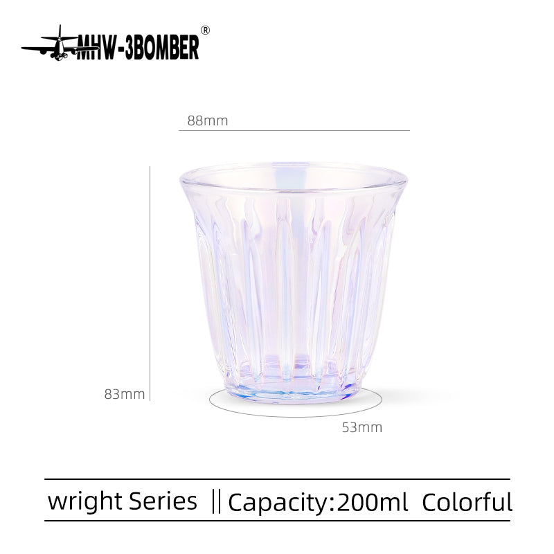 MHW-3BOMBER WRIGHT glass cup G5948, 200 ml, Aurora