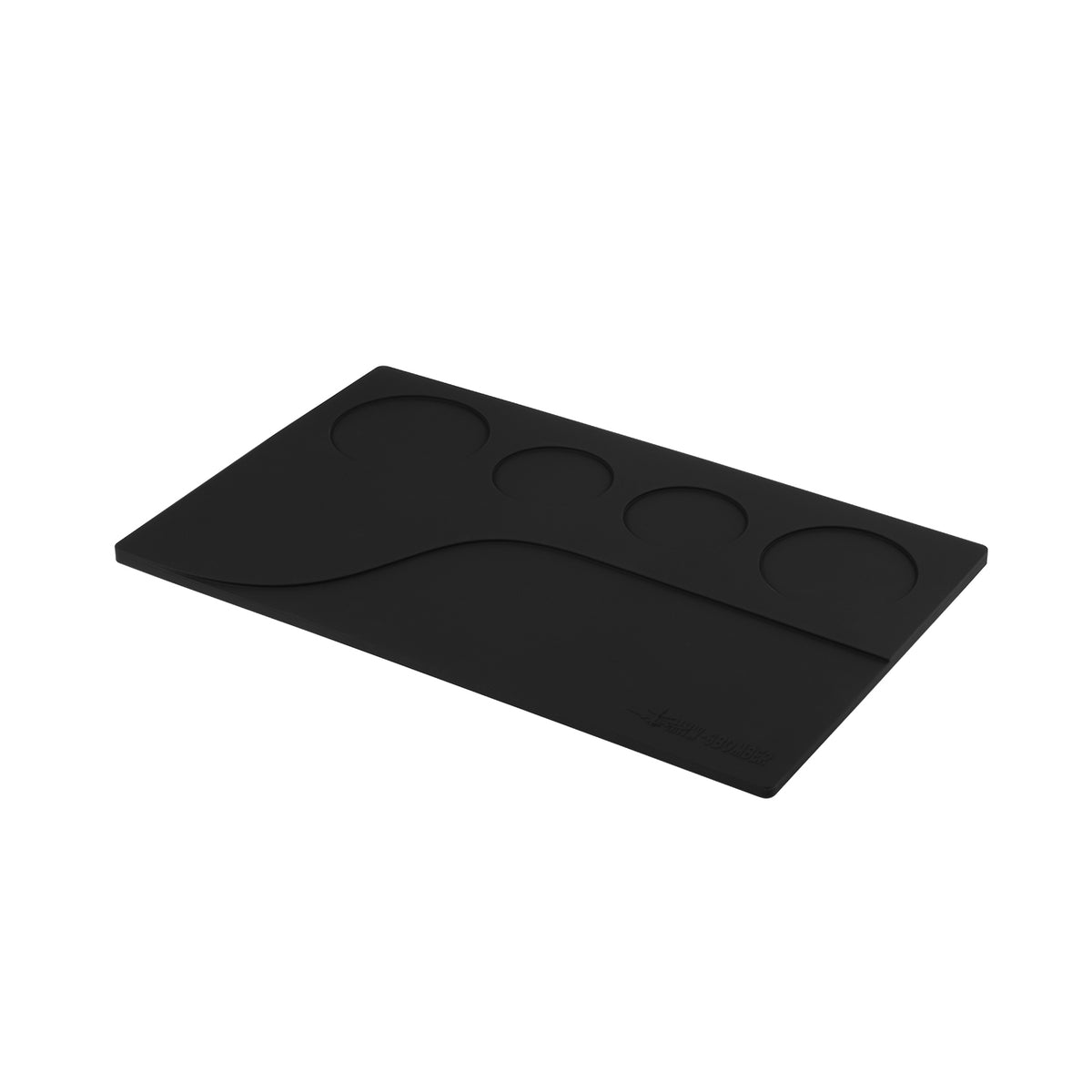 MHW-3BOMBER SP5538 Yu tamping mat in Black with recessed tool layout, exact supplier SKU view