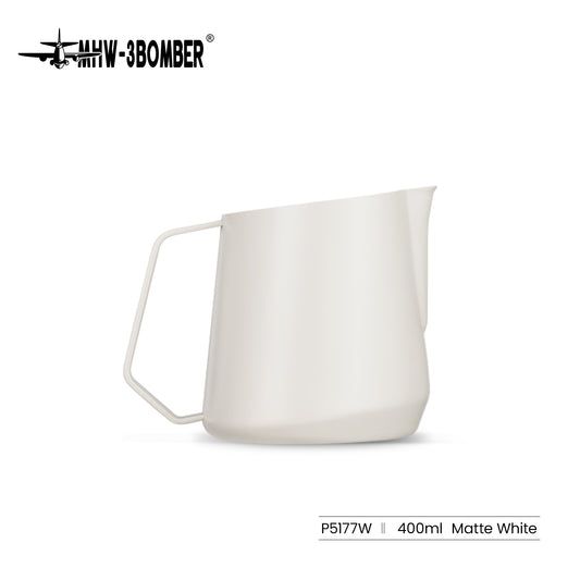MHW-3BOMBER GT Milk Pitcher P5177W — 400 ml matte beige white