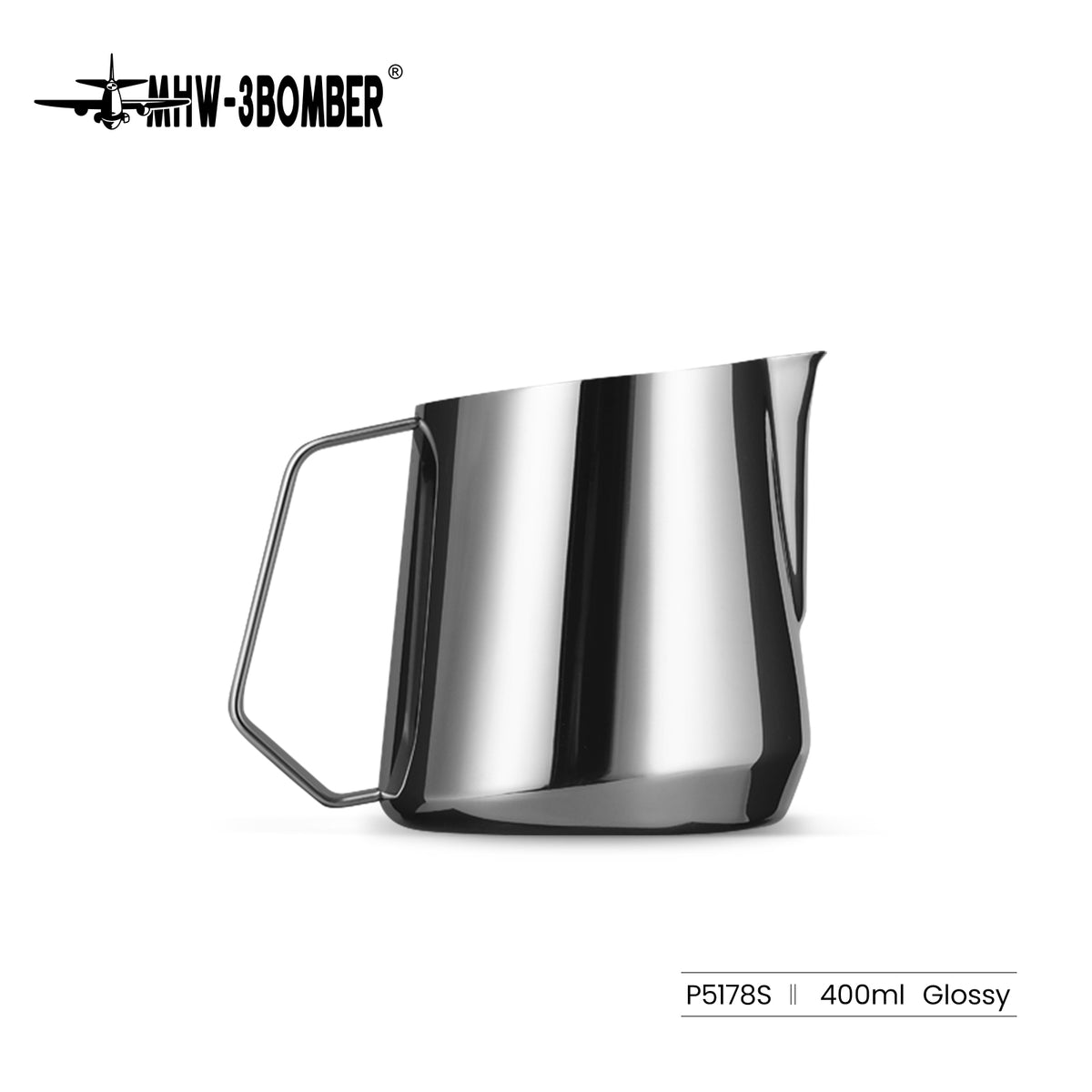 MHW-3BOMBER GT Milk Pitcher P5178S — 400 ml glossy