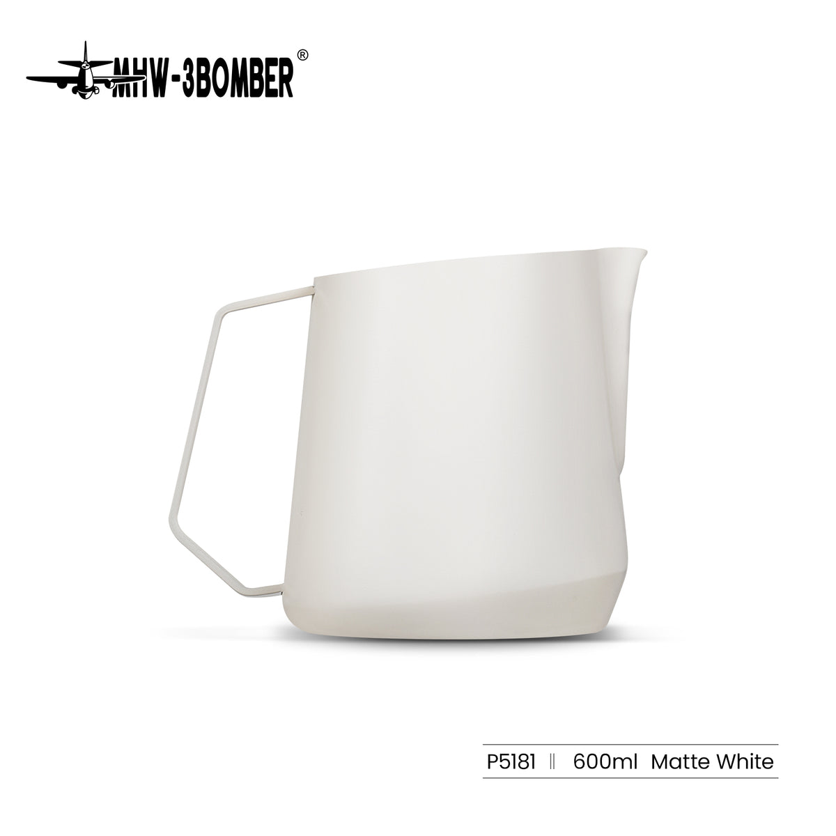 MHW-3BOMBER GT Milk Pitcher P5181 — 600 ml matte beige white