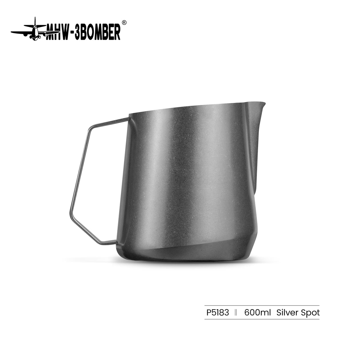 MHW-3BOMBER GT Milk Pitcher P5183 — 600 ml silver speckle