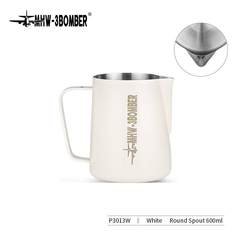 MHW-3BOMBER P3013W Milk Pitcher 3.0, 600 ml, matte beige white