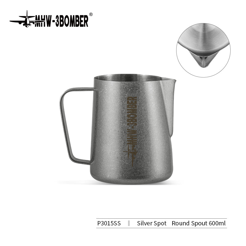 MHW-3BOMBER P3015SS Milk Pitcher 3.0, 600 ml, silver speckle